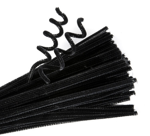 Chenille Stems Black Pk 100 9314289015077