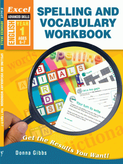 Excel Advanced Skills - Spelling and Vocabulary Workbook Year 1 9781741254648