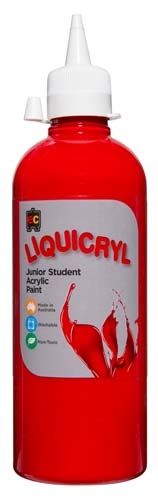 Liquicryl Paint 500ml Crimson 9314289000523