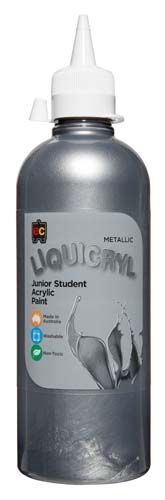 Liquicryl Paint 500ml Silver 9314289012977