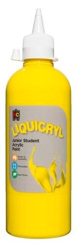 Liquicryl Paint 500ml Yellow 9314289000493