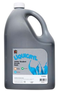 Liquicryl Paint 5L Black 9314289013363