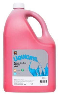 Liquicryl Paint 5L Brilliant Red 9314289013332