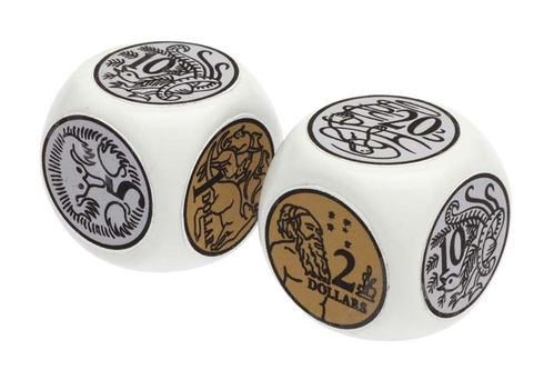 Dice Jumbo Coin Set of 2 Aust Coin On Each Face 9314289021740