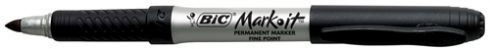 Permanent Marker Fine Black - eg Bic &#039;Mark It&#039; (Writes on All Surfaces) 9310025150170