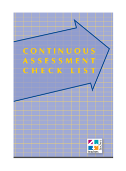 Continuous Assessment Checklist 9781862513174