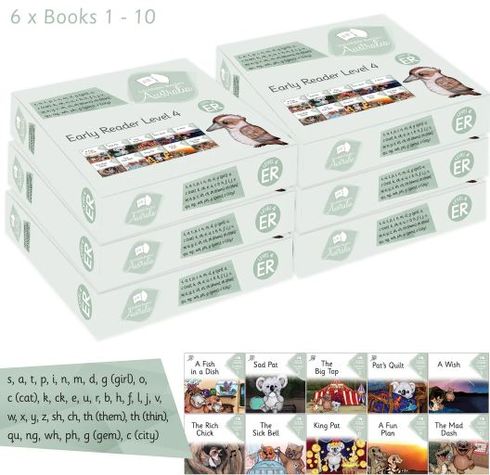 Decodable Readers - Early Readers Level 4 - Guided Reading Set - 6 X 10 Titles 