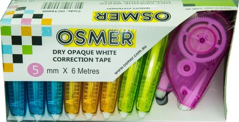 Correction Tape Pk 10 5mmx6M Osmer  9313023600104