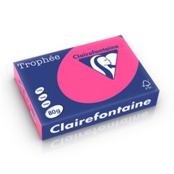Trophee Copy Paper A4 80gsm Ream 500 Sheets Fluro Pink