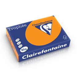 Trophee Copy Paper A4 80gsm Ream 500 Sheets Fluro Orange