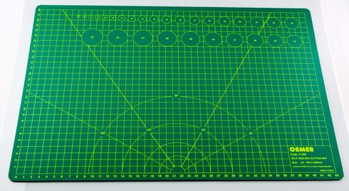 Cutting Mat A2 600X450X3mm Osmer Green Self Healing Double Sided *Each* 9313023003042