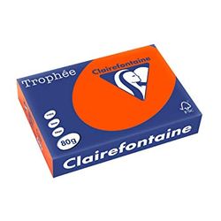 Trophee Copy Paper A4 80gsm Ream 500 Sheets Intensive Orange