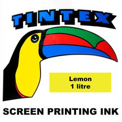 Screen Printing Ink 1L Lemon Tintex (Lemon, 1 Litre) 9316960602071