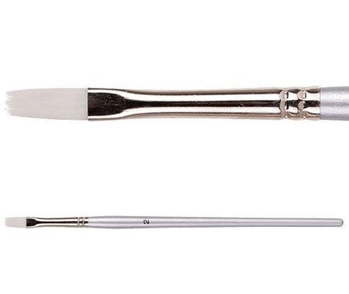 ZART TAKLON BRUSH DYNAMIC FLAT # 4 (9.5MM)