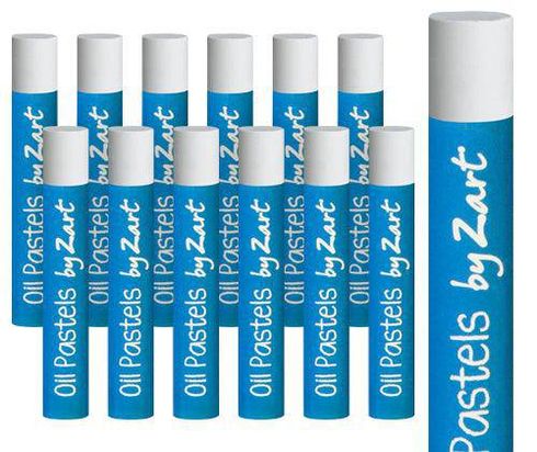 BASICS OIL PASTELS WHITE 48'S