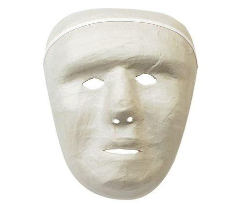 PAPIER MACHE FULL FACE MASK