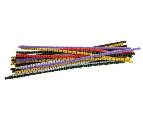 CHENILLE STEMS 6MMX30CM 100'S STRIPED