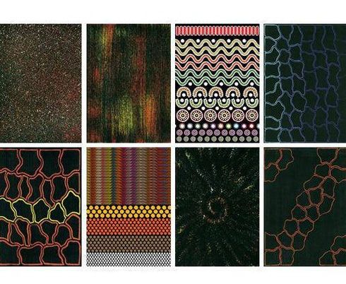 Pattern Paper A4 40PCS Aboriginal Australian Designs by Peter Judda Mackay