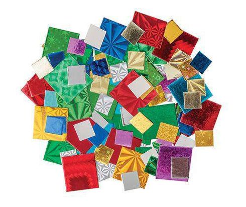 MOSAIC SQUARES METALLIC 1 & 2CM 5000'S