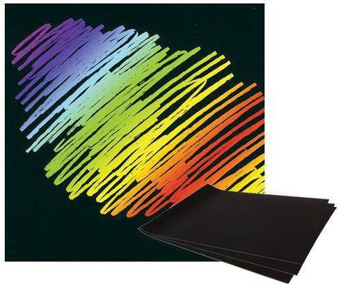 SCRATCH RAINBOW SCRAPER CARD A4 12'S
