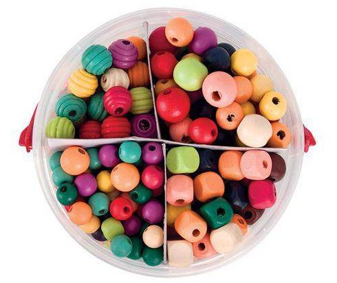 BASICS WOODEN BEADS 575G