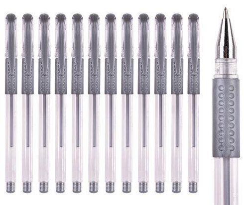 BASICS GEL PENS 12'S SILVER