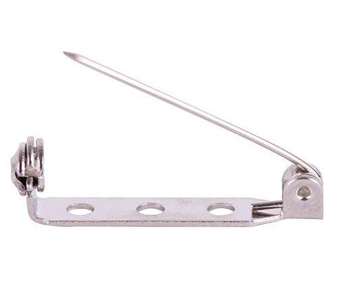 BROOCH BACKS 25MM 100'S SILVER