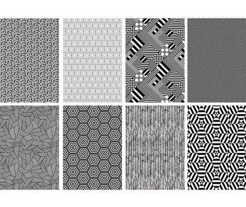 PATTERN PAPER A4 40S CONTRAST