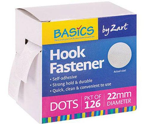 HOOK FASTENER DOTS ONLY 126S