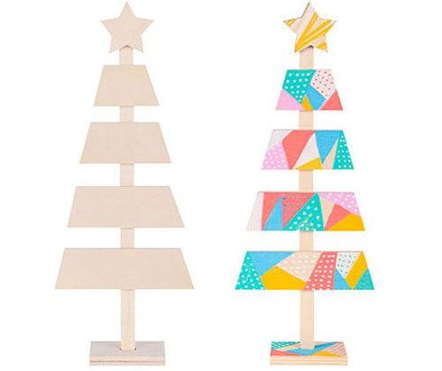 WOODEN CRAFT TREE 33CM