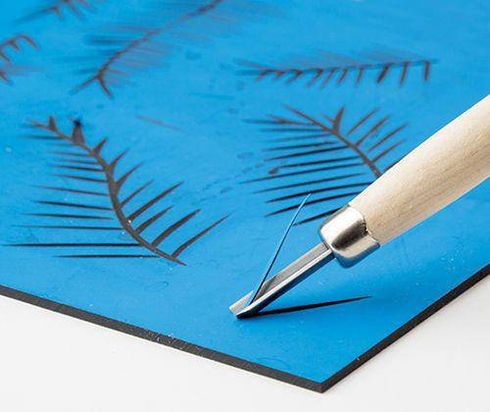 LINO TILE VELVET PRINT DOUBLE SIDED 15 X 15CM