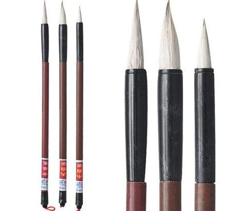 CHINESE PEN BRUSHES ASSORTED 3'S