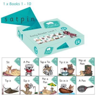 Decodable Readers - Early Readers Level 1 - Individual Set Of 10 Titles S A T P I N