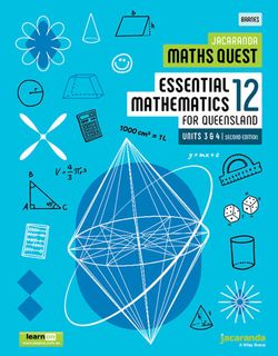 Jacaranda Maths Quest 12 Essential Mathematics Units 3 & 4 for Queensland