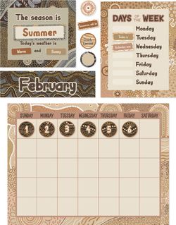 Country Connections - Calendar Bulletin Board Set
