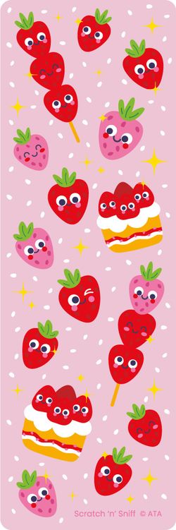 Strawberry - Scratch & Sniff Bookmarks (Pack of 35)