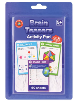 Brain teasers activity pad