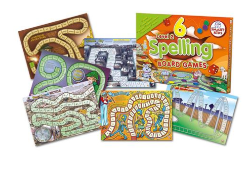 6 Spelling Board Games Level 2 9421002410900