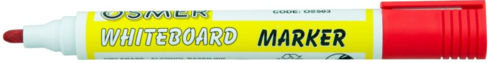 Whiteboard Marker Osmer Red Bullet Tip *Each* 9313023503016
