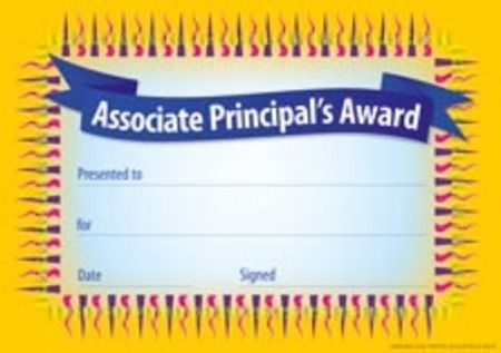 Certificates - Associate Principal Award  - Pk 200 CE342