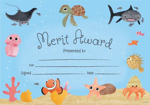 Sea Creatures - Certificates