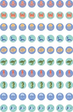 Marine - Dynamic Dots Stickers (Pack of 800)
