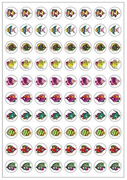 Stickers Dynamic Glitz - Fishy - Pk 800 DG596