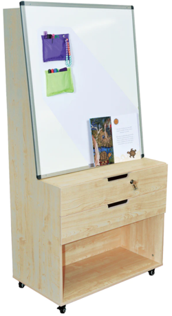 DRY ERASE WHITEBOARD BIG BOOK EASEL 1200mmWx 700mmH