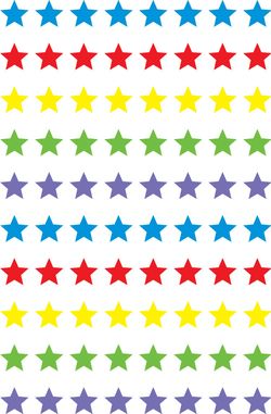 Stars (5 Colours)- Dynamic Stars Stickers (Pack of 700)