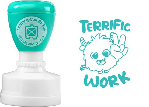 MERIT STAMP - GIGGLE &amp; GROW - TERRIFIC WORK 9314289038274