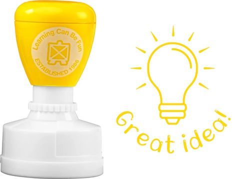 MERIT STAMP - LIGHT BULB - GREAT IDEA 9314289038489