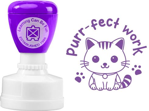 MERIT STAMP - CAT - PURR-FECT WORK