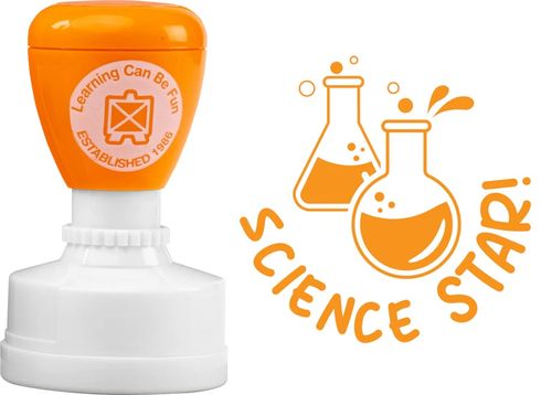 MERIT STAMP - BEAKERS - SCIENCE STAR 9314289038458