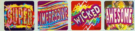 Stickers Foil - Super - Pk 72 FS234